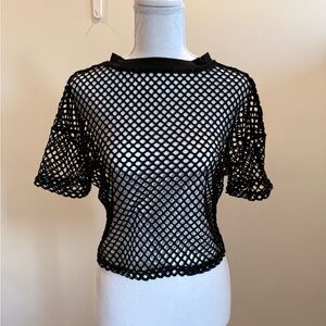 Unbranded Goth Grunge Mesh Top